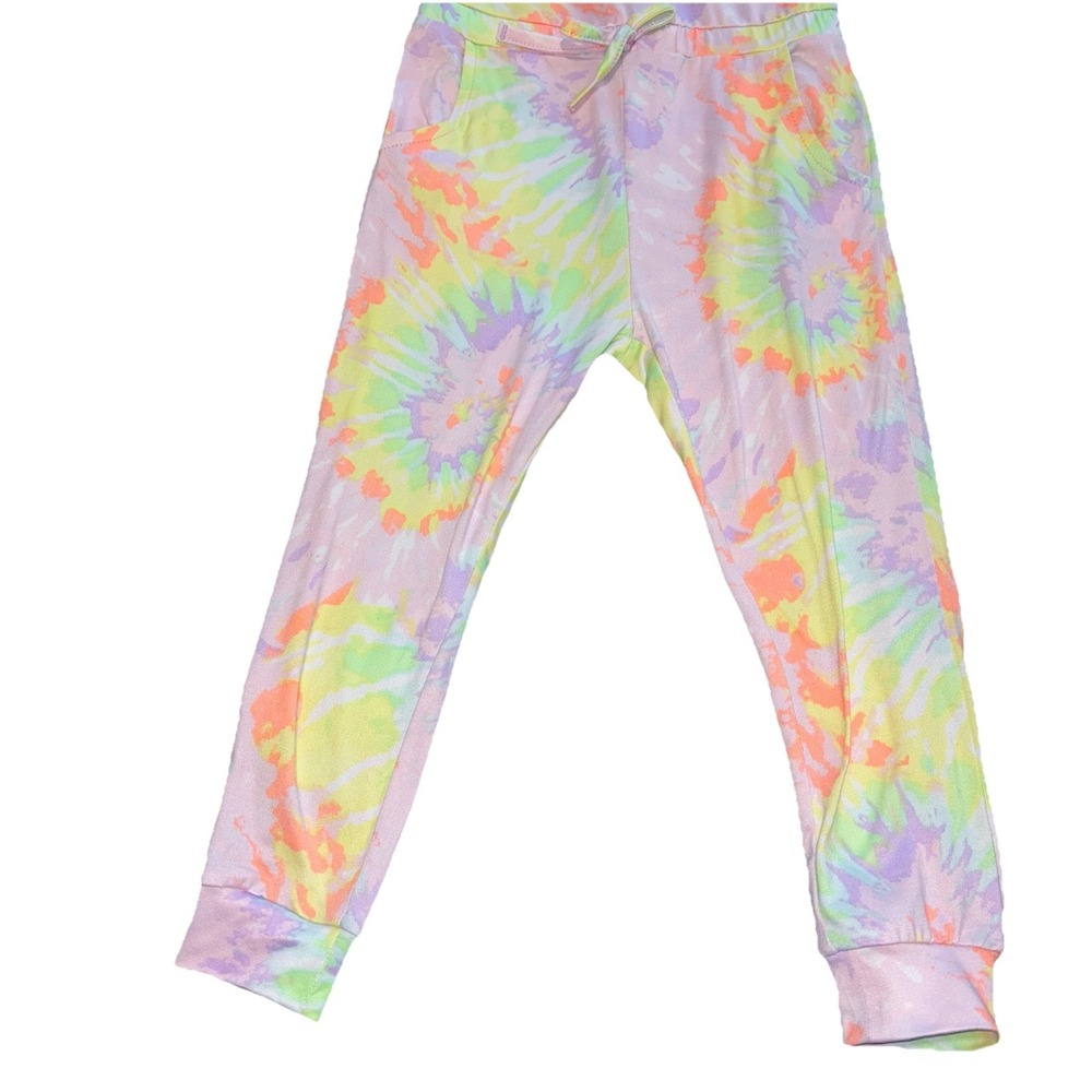 FreeStyle Revolution Pastel Tie-Dye Jumpsuit Pockets Girls 4T One Piece Outfit - Picture 6 of 7
